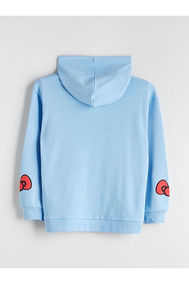 LCW Kids Kapüşonlu Hello Kitty Baskılı Kız Çocuk Sweatshirt - 2