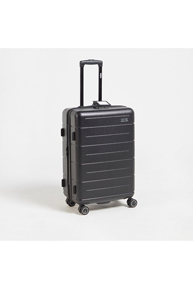Textured Hardcase Luggage Trolley with Retractable Handle - 28 inches Check-In Bag