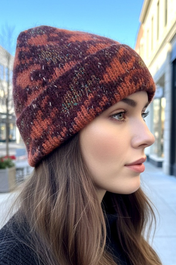 Premium Soft Acrylic Silvery Women's Beanie
