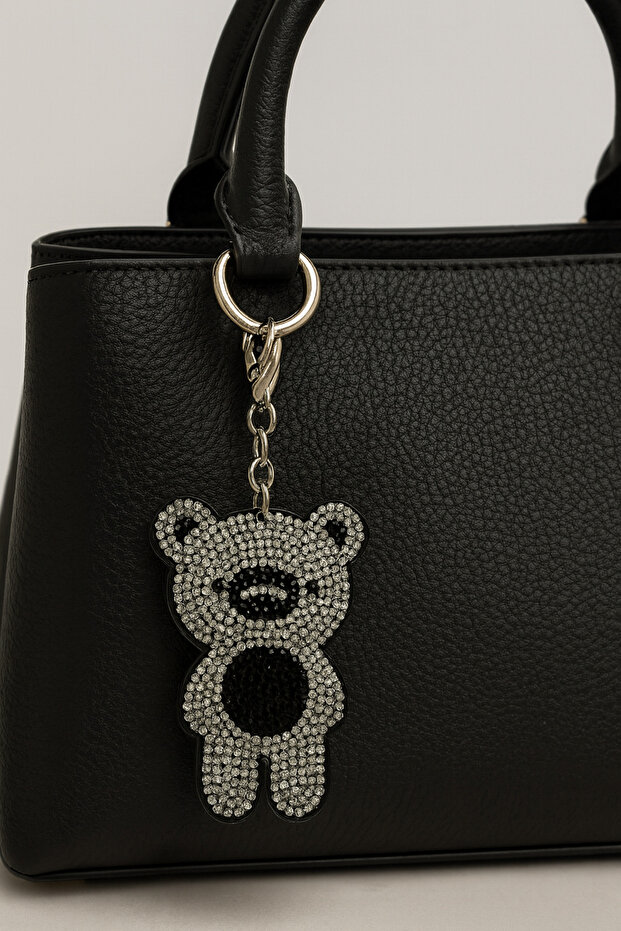 سلسلة مفاتيح على شكل دمية دب محشش - 1