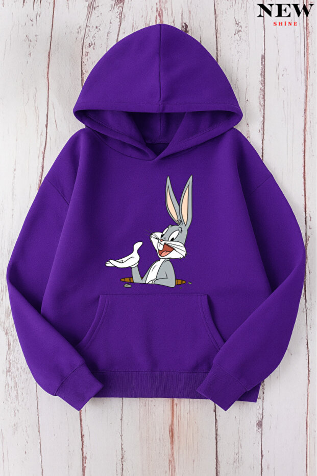 سويت شيرت بطبعة أرنب - 1