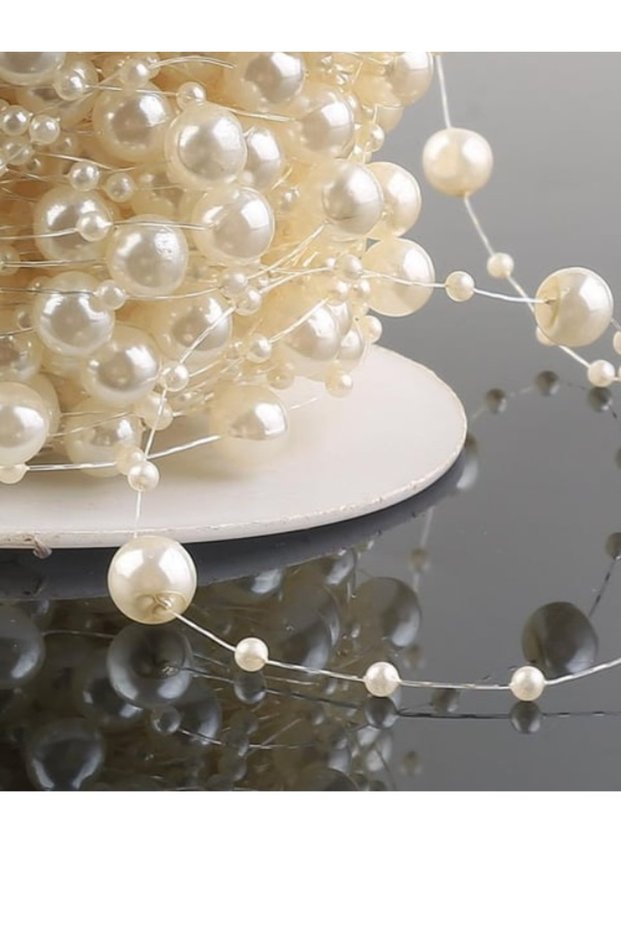 Cream Colored Fringed Pearl 20 Meter Pearl String