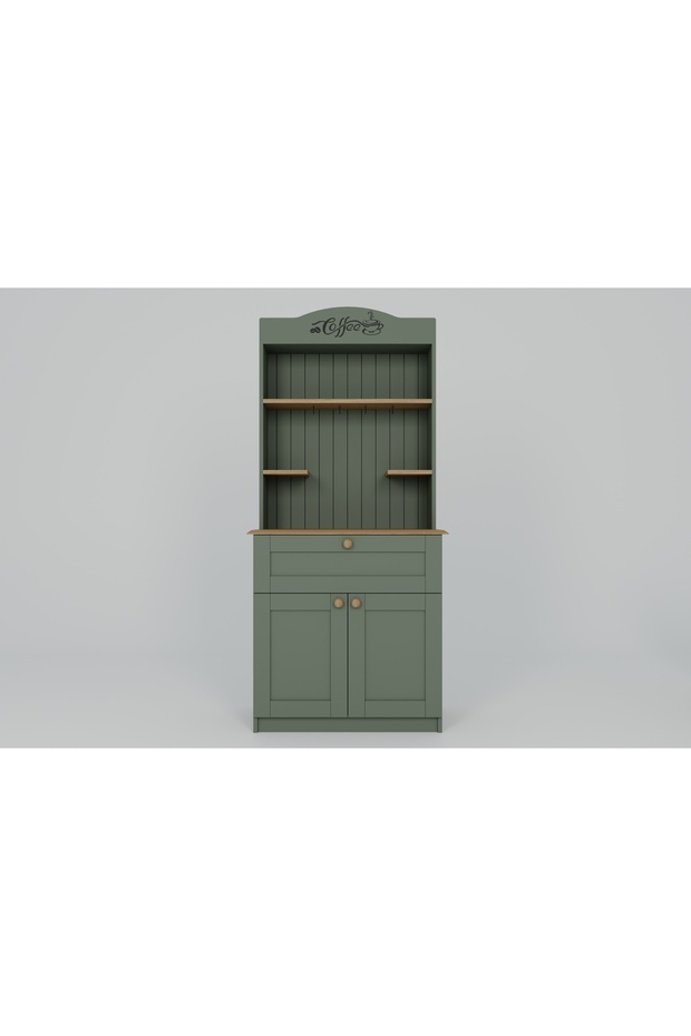 LUCAS 2 KAPAKLI KAHVE KÖŞESİ, AÇIK CEVİZ YEŞİL - 5