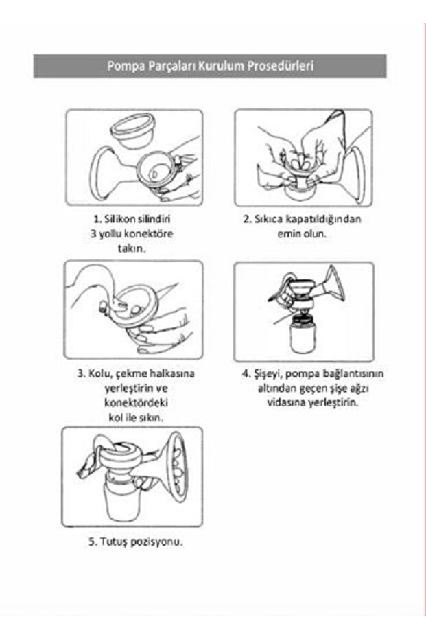 SÜT SAĞMA POMPASI, MANUEL ,EL TİPİ, GÖĞÜS POMPASI,MANUEL SÜT SAĞMA POMPASI BPA VE LATEX İÇERMEZ - 2