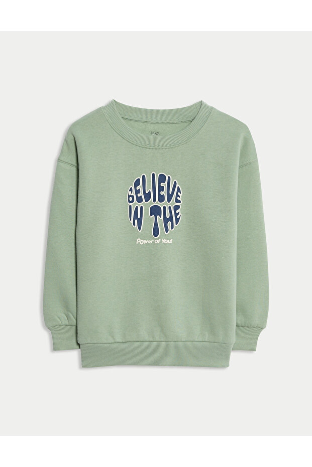 Baskılı Çocuk Sweatshirt - 6