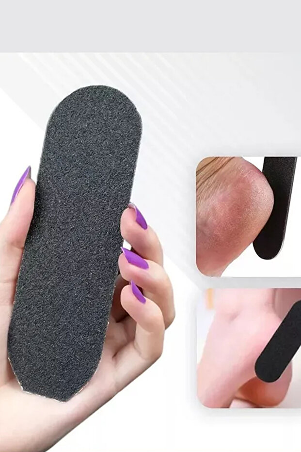 Topuk Törpüsü Set Ahşap Spatula Sap + 100 Adet Yedek Törpü Ayak Bakımı - 3