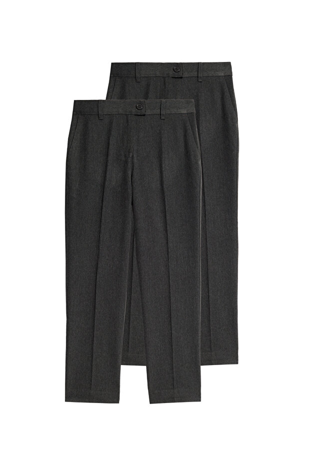 2'li Slim Paça Pantolon - 2