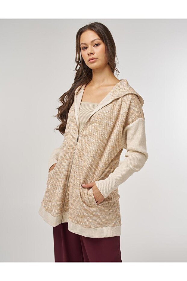 Kırçıllı Sweatshirt Bej - 7