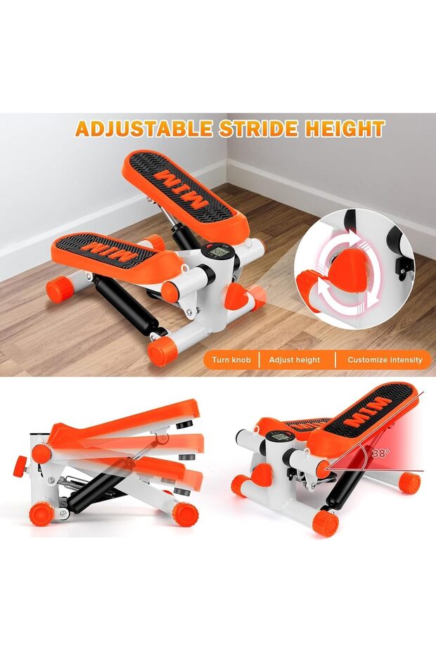 Steppers Exercise Home Mini Stepper Exercise Equipment Home Workouts，Mini Stepper Resistance Bands - 4