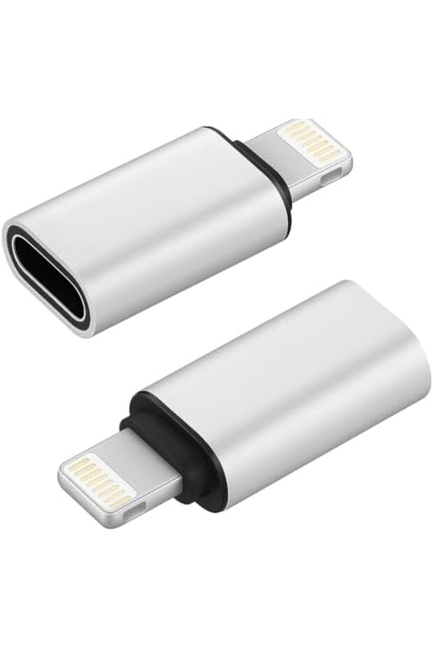 iPhone Uyumlu OTG Adaptörü | USB C Dişi - Lightning Erkek Dönüştürücü | Type-C Flash Bellek - 3