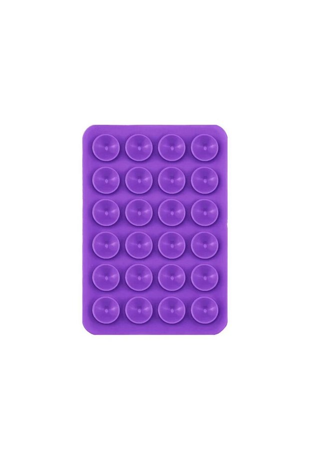 Octopus Silicone Phone Holder with Double-Sided Suction Cups Purple