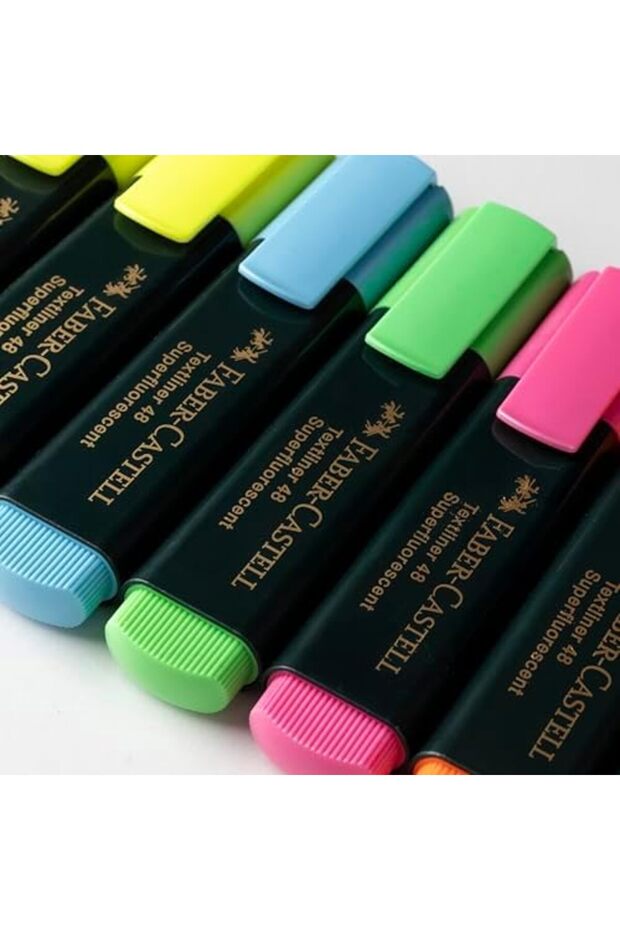 مجموعة أقلام تحديد من BRFShop، 8 قطع، حبر مائي، طرف مقطوع، 3 سماكات خط مختلفة، - 3