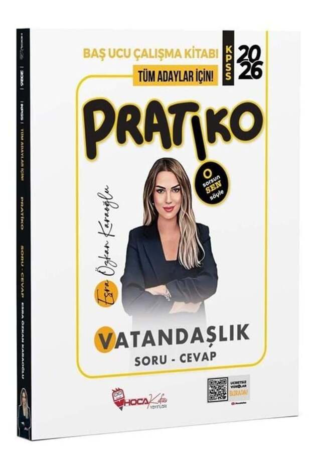 Hoca Kafası 2026 KPSS Vatandaşlık Pratiko Soru Cevap Çalışma Kitabı - Esra Özkan Karaoğlu Hoca Kafas - 1