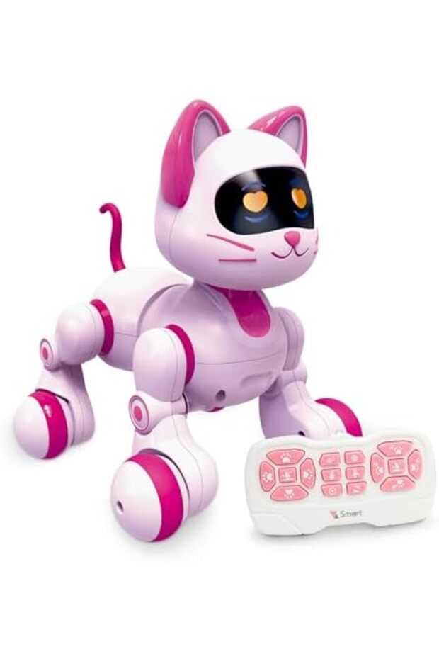Uzaktan Kumandalı Robot Kedi, Programlanabilir RC Akıllı Kedi, Dokunmatik Algılama, LED Gözler, - 2