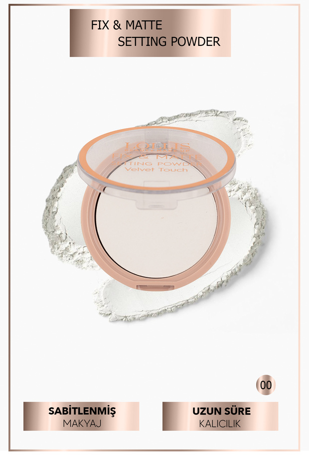 Fix & Matte Setting Pudra Makyaj Sabitleyici Matlaştırıcı Powder - 00 - 2