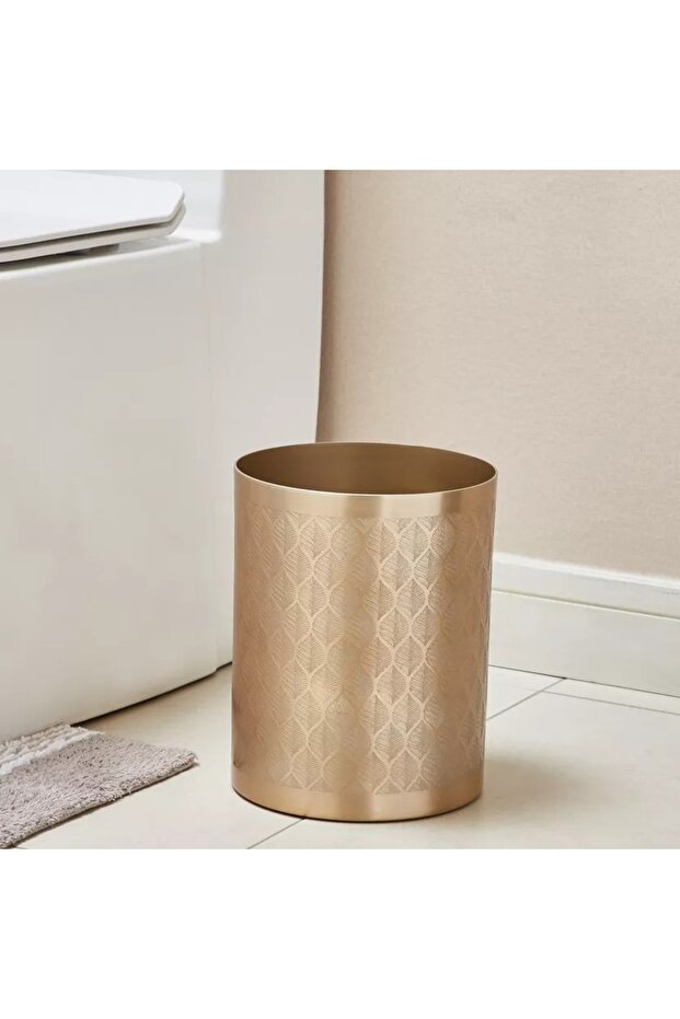 Golden Leaf Waste Bin - 1