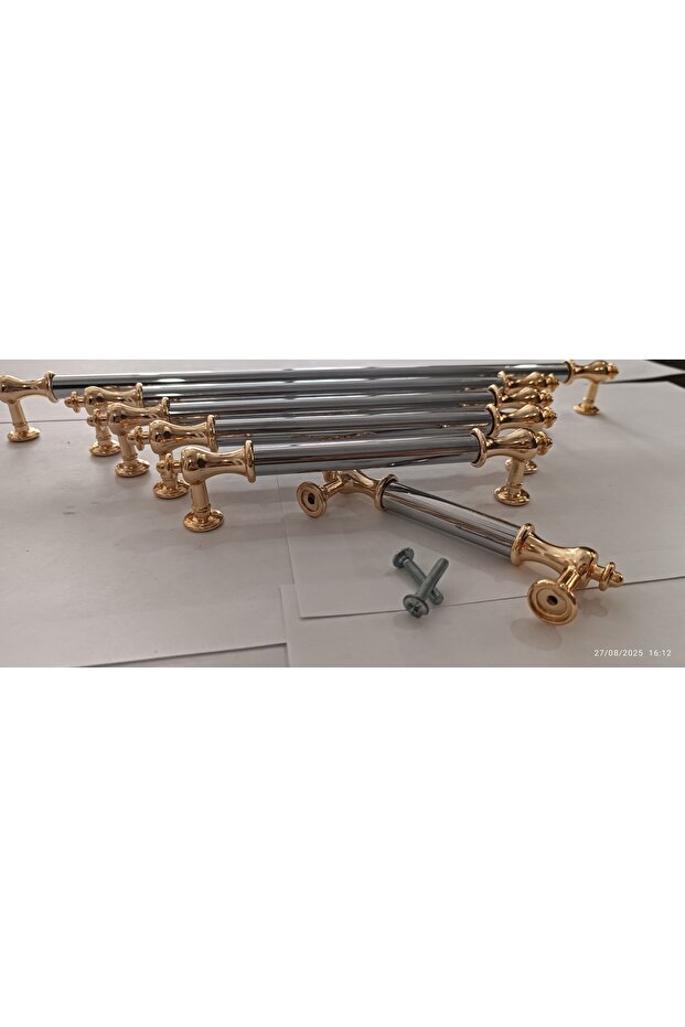 Arion Roma KUZEY 160 MM KROM-ALTIN Lüks Modern Çekmece Dolap Vestiyer ...