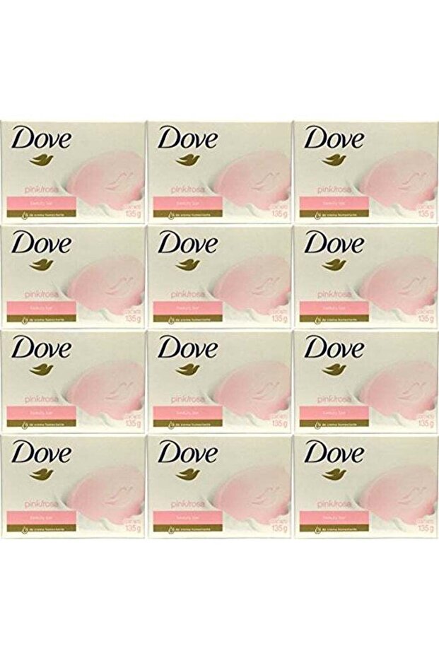 Pack Of 12 Rosa Beauty Bar Pink 135grams