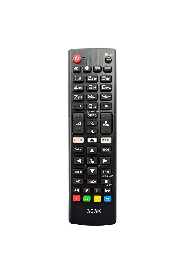 Universal LCD Remote Control, compatible with LG, model 303K, with Netflix and Amazon functions, max - 4