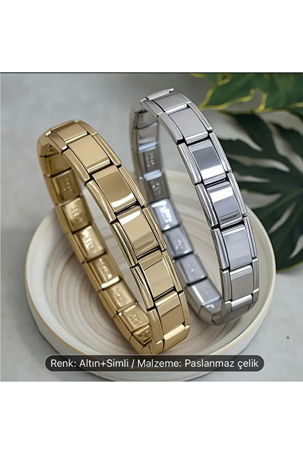 Charmlı İtalyan Çelik Bileklik - 3