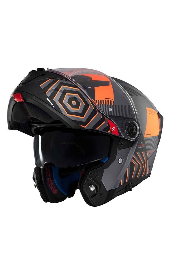 Atom 2 Sv Strange C4 Mat Çene Açılır Kask