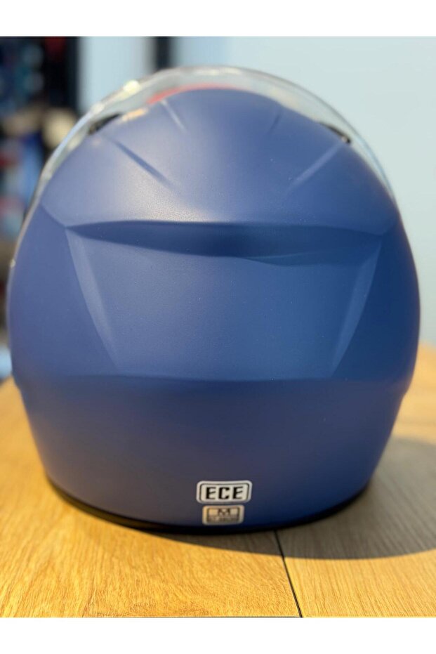 Yarım Kask Mavi Ece Belgeli - 4