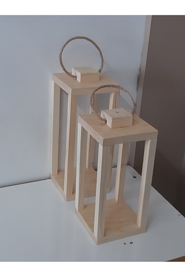 Ahşap, şamdanlık, 2li set