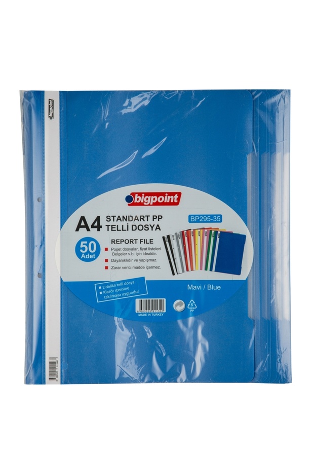 Telli Dosya Mavi x 50 Adet - 2