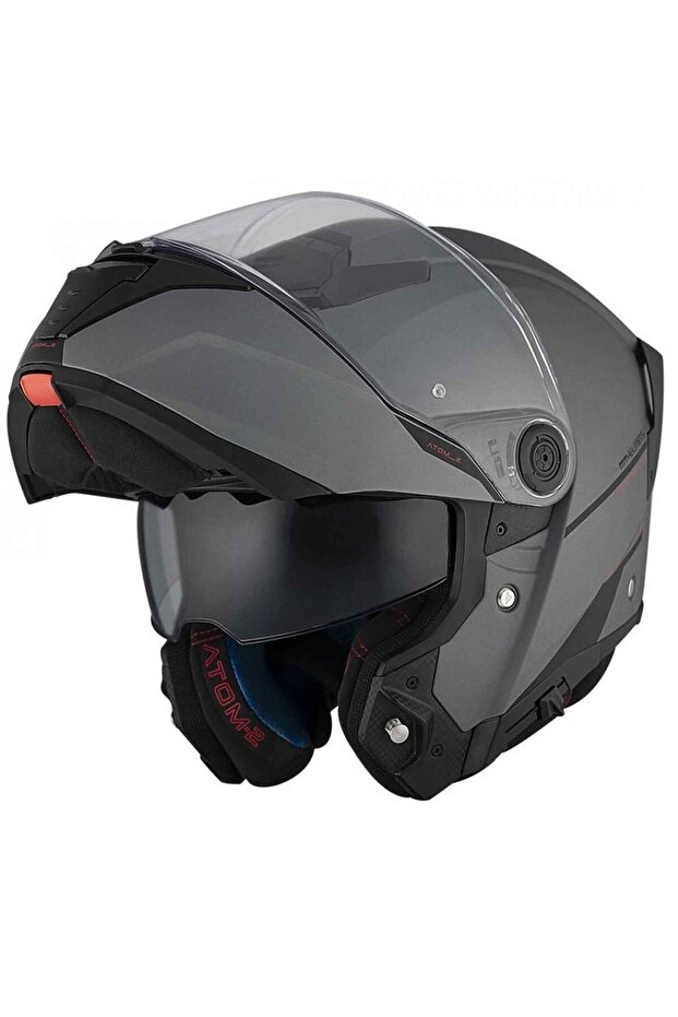 Atom 2 Sv Solid A2 Mat Kapalı Kask - 1