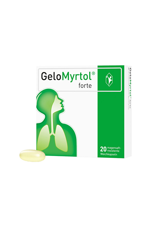 جيلوميرتول فورت 20 كبسولة جيلاتينية ناعمة GELO MYRTOL FORTE 20 SOFT GELATIN CAP