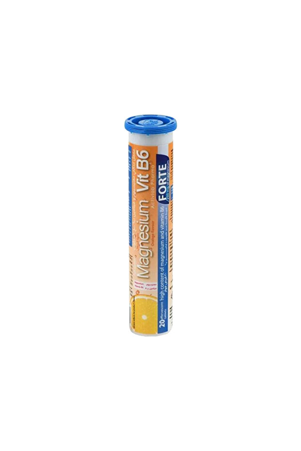 ماغنسيوم فيتامين بي6 بنكهة البرتقال 20قرص فوار MAGNESIUM VIT B6 ORANGE FLAVOUR 20EFFER TAB