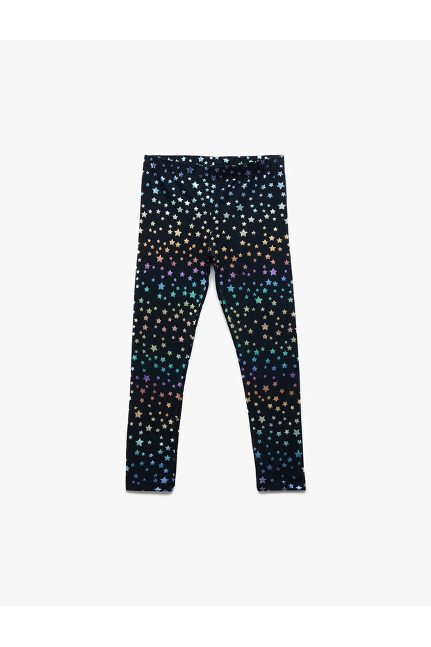 Star Printed Leggings Cotton with Elastic Waist