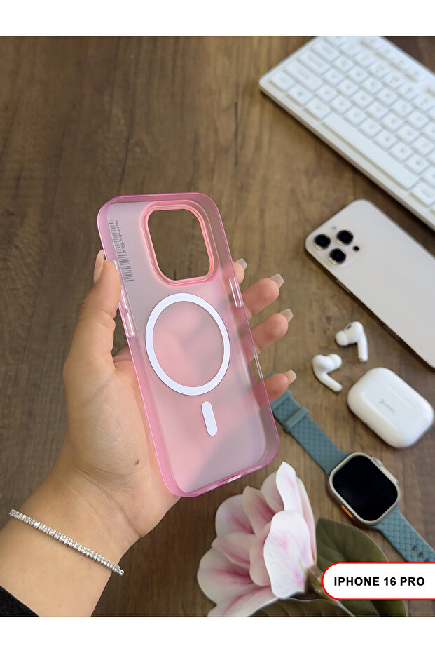 iPhone 16 Pro Magsafe Compatible Matte Hard Klein Case - 6