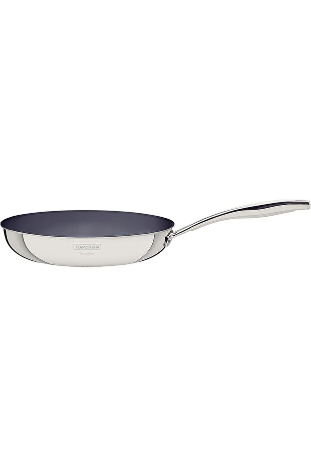 Grano Stainless Steel Frying Pan with Triple Body and Graphite Ceramic Inner Coating 8"