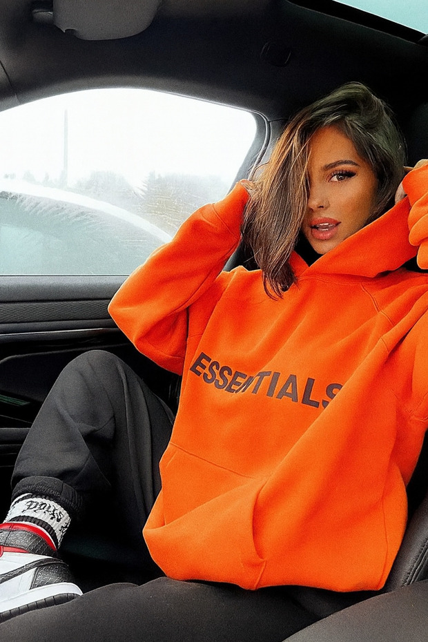 3 Yarn Combed Cotton Unisex Essentials Printed Sweat