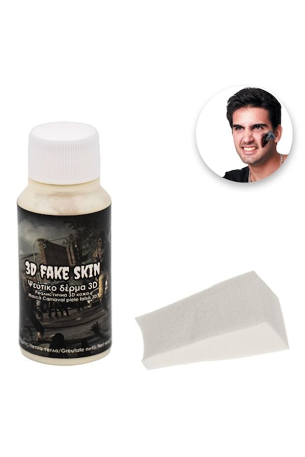 Halloween Makeup Kit 3D Fake Wound with Sponge 31.6ml - 1