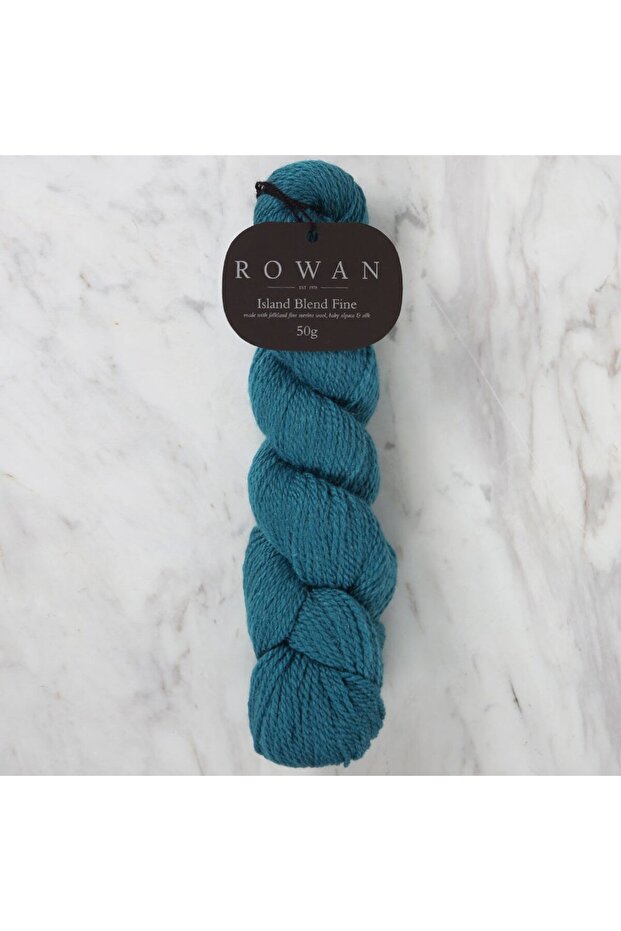 Island Blend Fine Petrol Blue Hand Knitting Yarn - 109