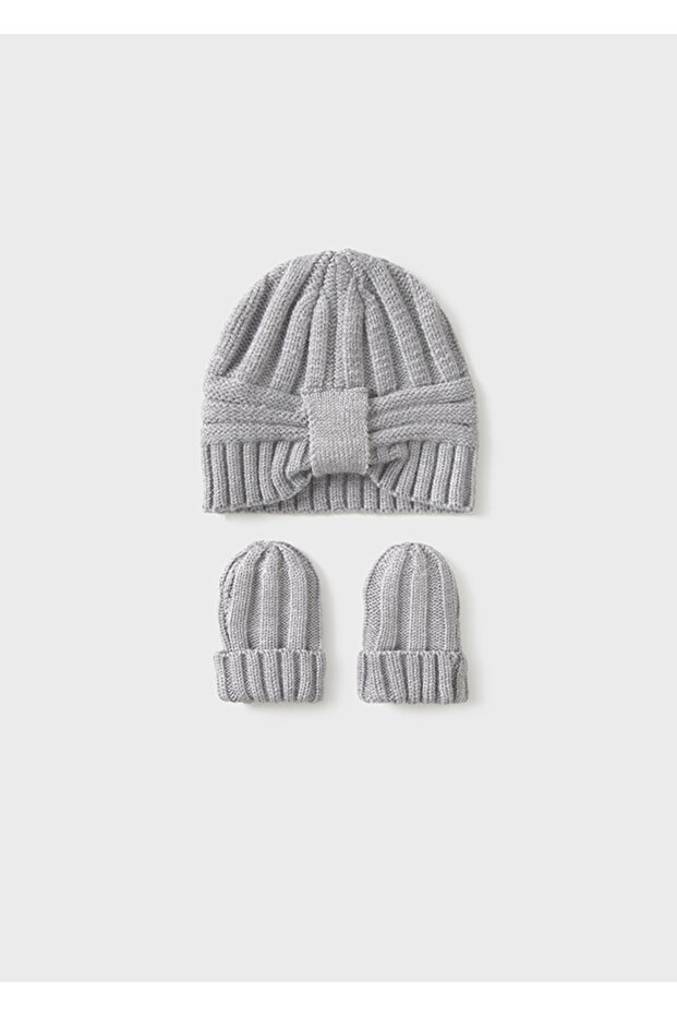Baby Girl Beanie Glove Set 9930