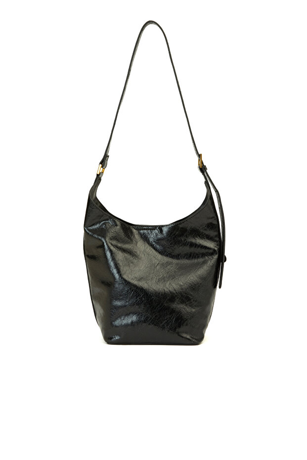 Siyah Kadın Postacı Çanta - 4