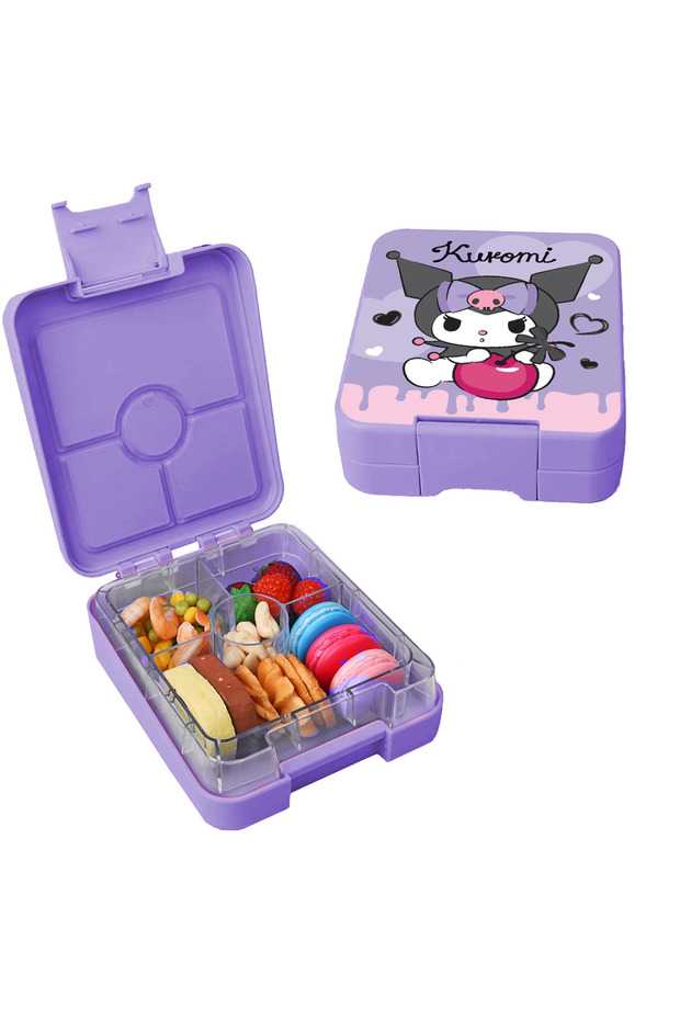Kuromi Bento Snack Box – Compact Snack Container -Free for Kids