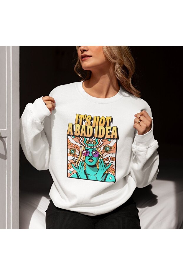 Premium Oversize Cut Long Sleeve Printed Sweatshirt