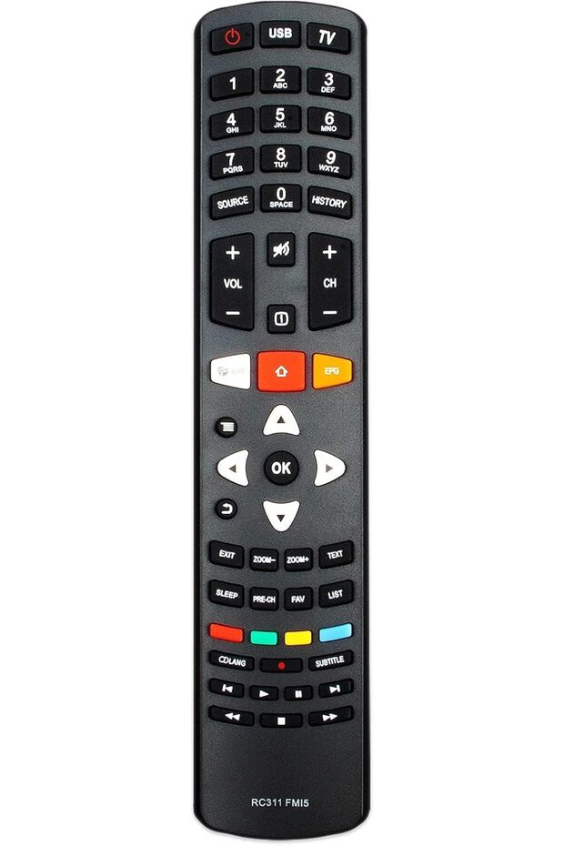 New RC311FMI5 Remote Control Replacement - RC311 FMI5 Replaced Remote Control for TCL LED LCD TV Vu - 1