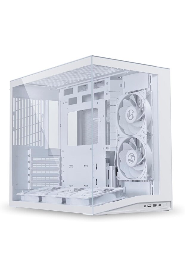 O11D Mini V2 Flow | هيكل كمبيوتر صغير ATX بتدفق هواء متوسط | 5 فتحات تهوية مثبتة مسبقًا بقطر 120 مم