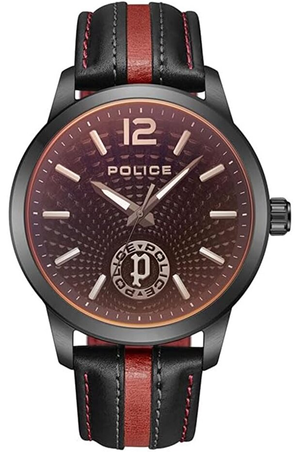Raho Gents Analog Watch With Black Dial & Leather Strap 44mm