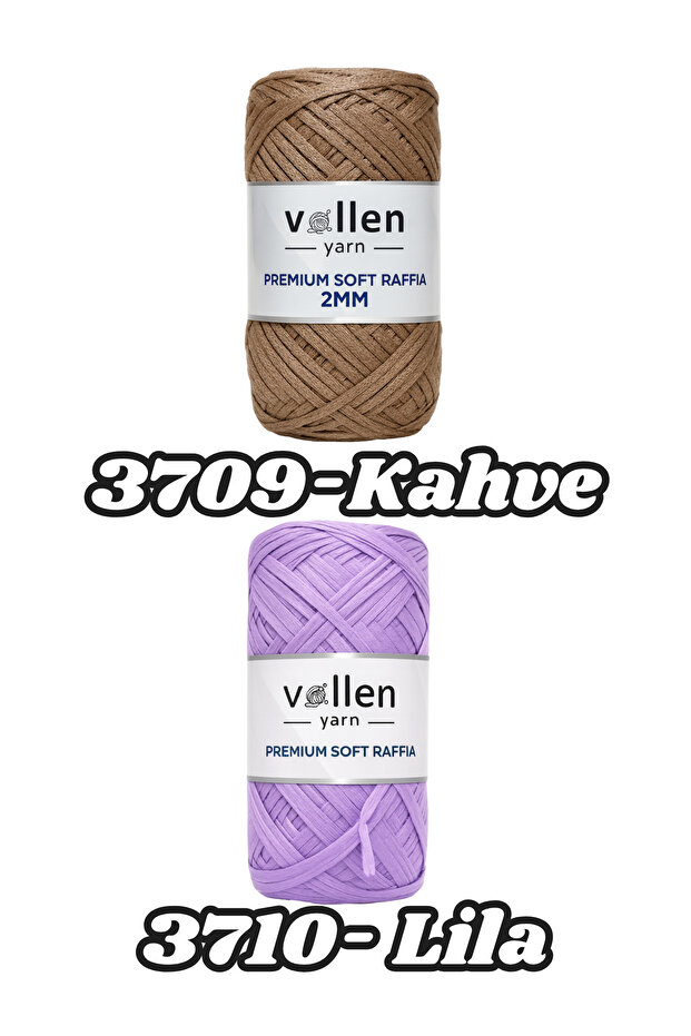 Premium Soft Rafya İpi | Polyester Rafya kağıt ip | Yumuşak Hasır Çanta/Şapka/Runner/Tığ İşi İçin - 6