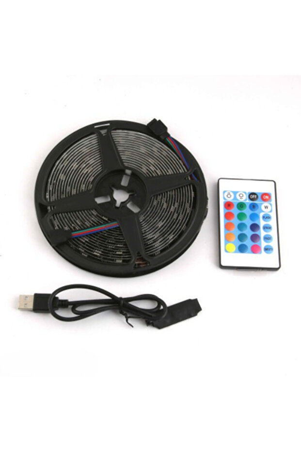 شريط RGB 30 LED مع وصلة USB للتحكم عن بعد