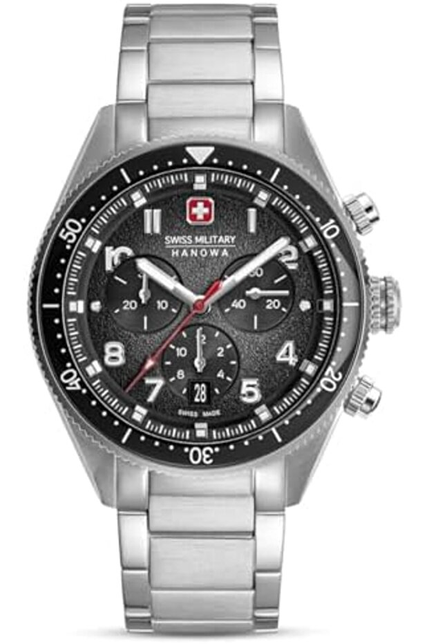 Greyhound Chrono Men's Watch 43 mm Diameter with Leather Strap or Metal Strap