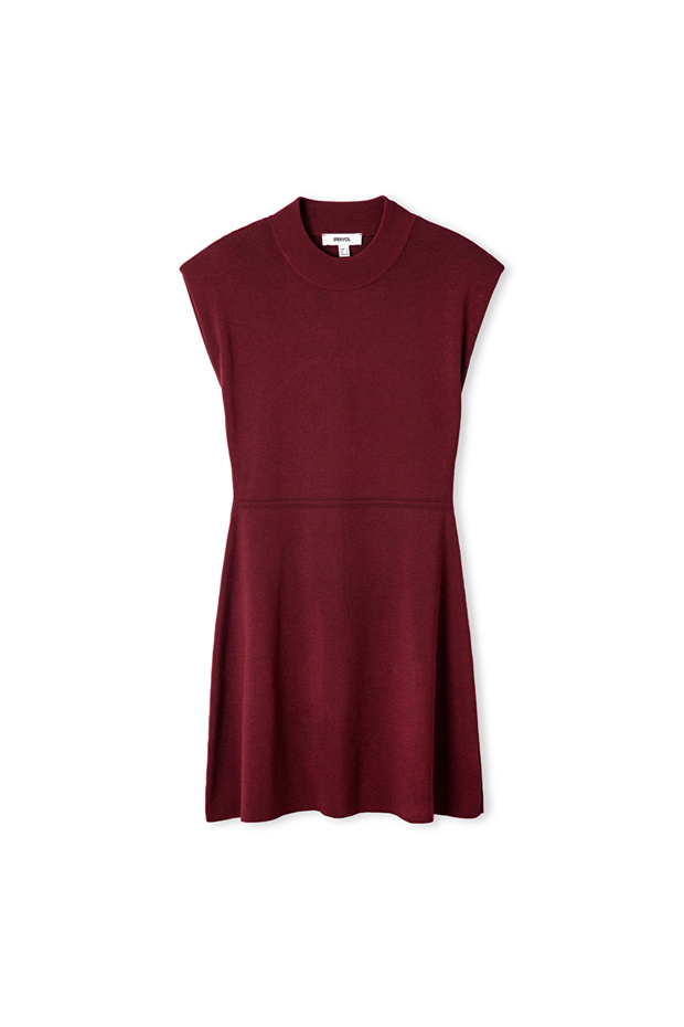 Sırt dekolteli triko elbise - 3