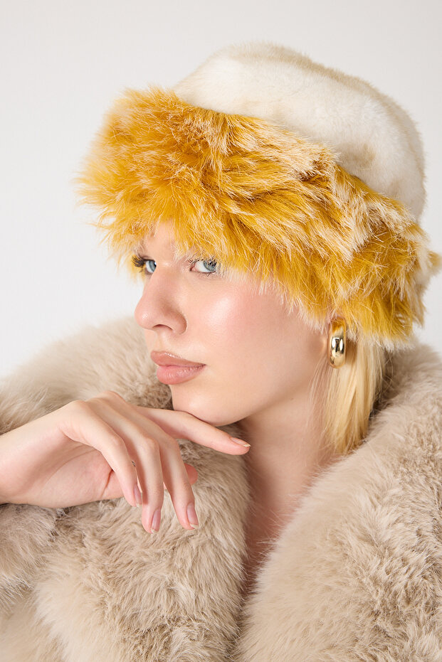 قبعة فرو فاخرة - 3