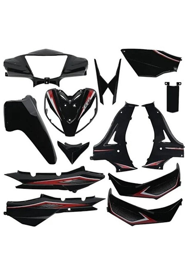 Kuba Ege Siyah Kaporta Seti – 12 Parça Panel - 1